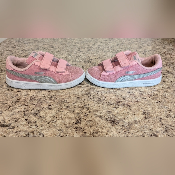 Puma Kids Pink Sneakers - Picture 3 of 9